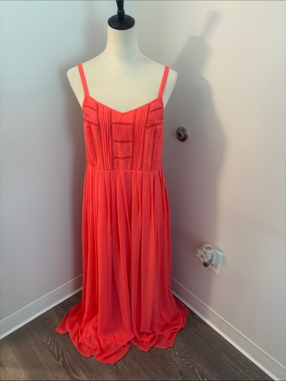 Torrid Coral Spaghetti-Strap Maxi Dress